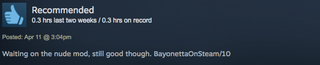 Illustration for article titled Bayonetta, As Told By Steam Reviews